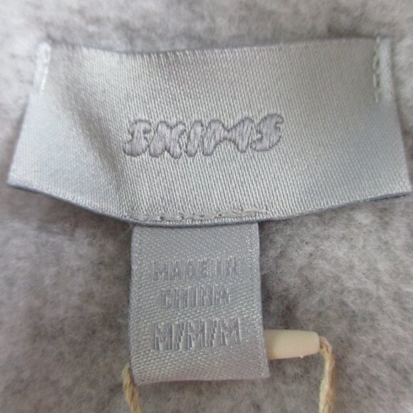 SKIMS Fleece Lounge Robe Womens Medium Gray Short Wrap Tie Sleepwear NWT - Picture 5 of 8